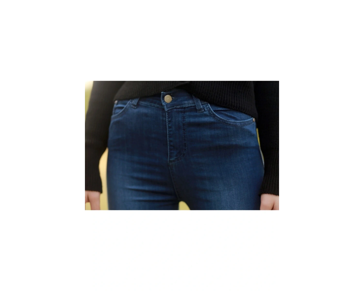 Kadın Mavi Kot Pantolon