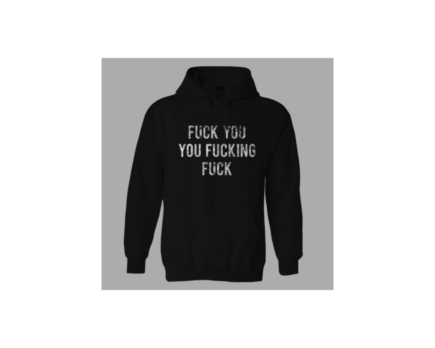 Kadın Siyah Shameless Fck Hoodie