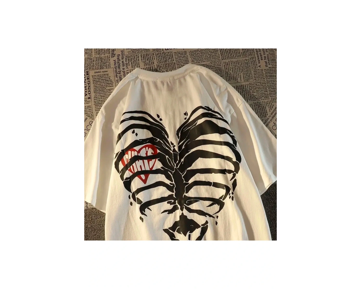 Kalp Kaburga Kaburga Iskelet Streetwear 15