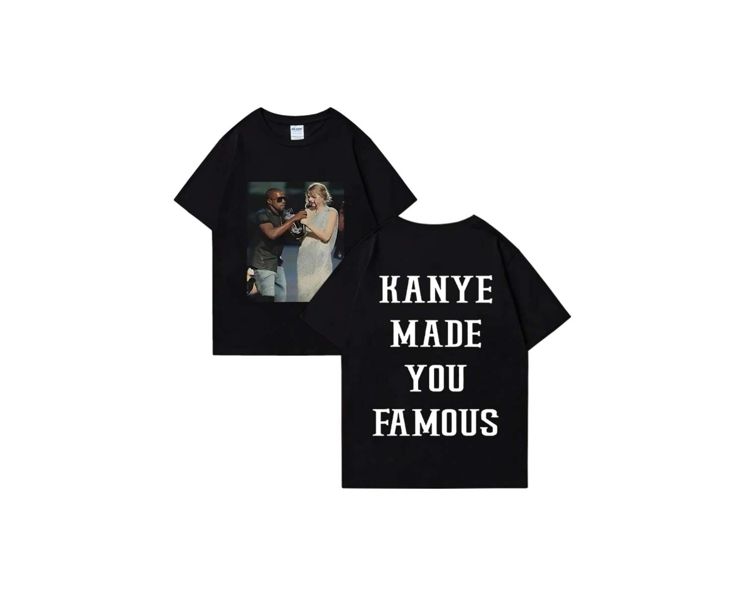 Kanye West vintage T Shirt Made You ünlü adam kadıns gevşek günlük kıyafetler Hip Hop street