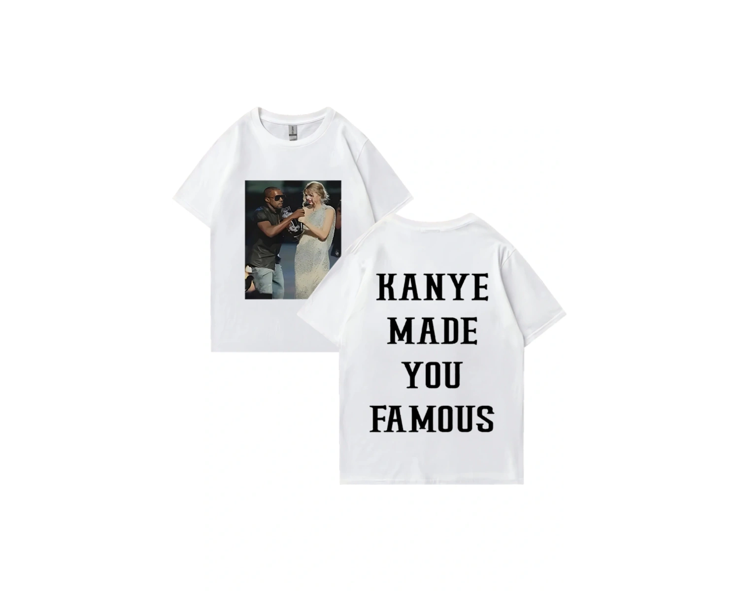 Kanye West vintage T Shirt Made You ünlü adam kadıns gevşek günlük kıyafetler Hip Hop street
