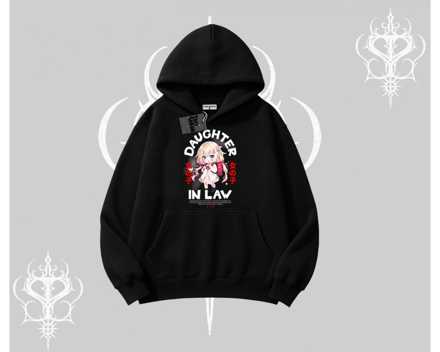 Kapşonlu Sweatshirt Anime Girl Daughter In Law Baskılı