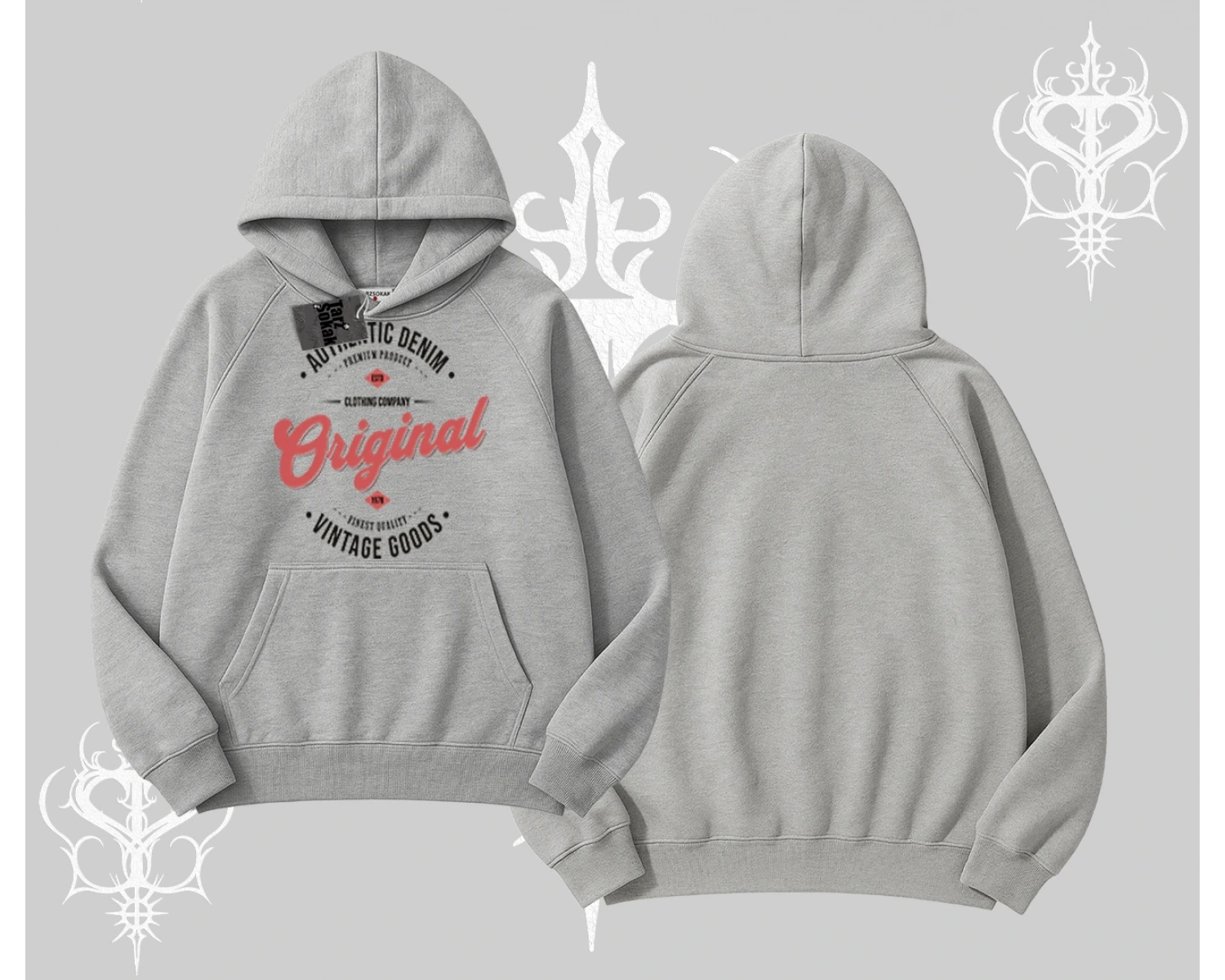 Kapşonlu Sweatshirt Authentic Denim Original