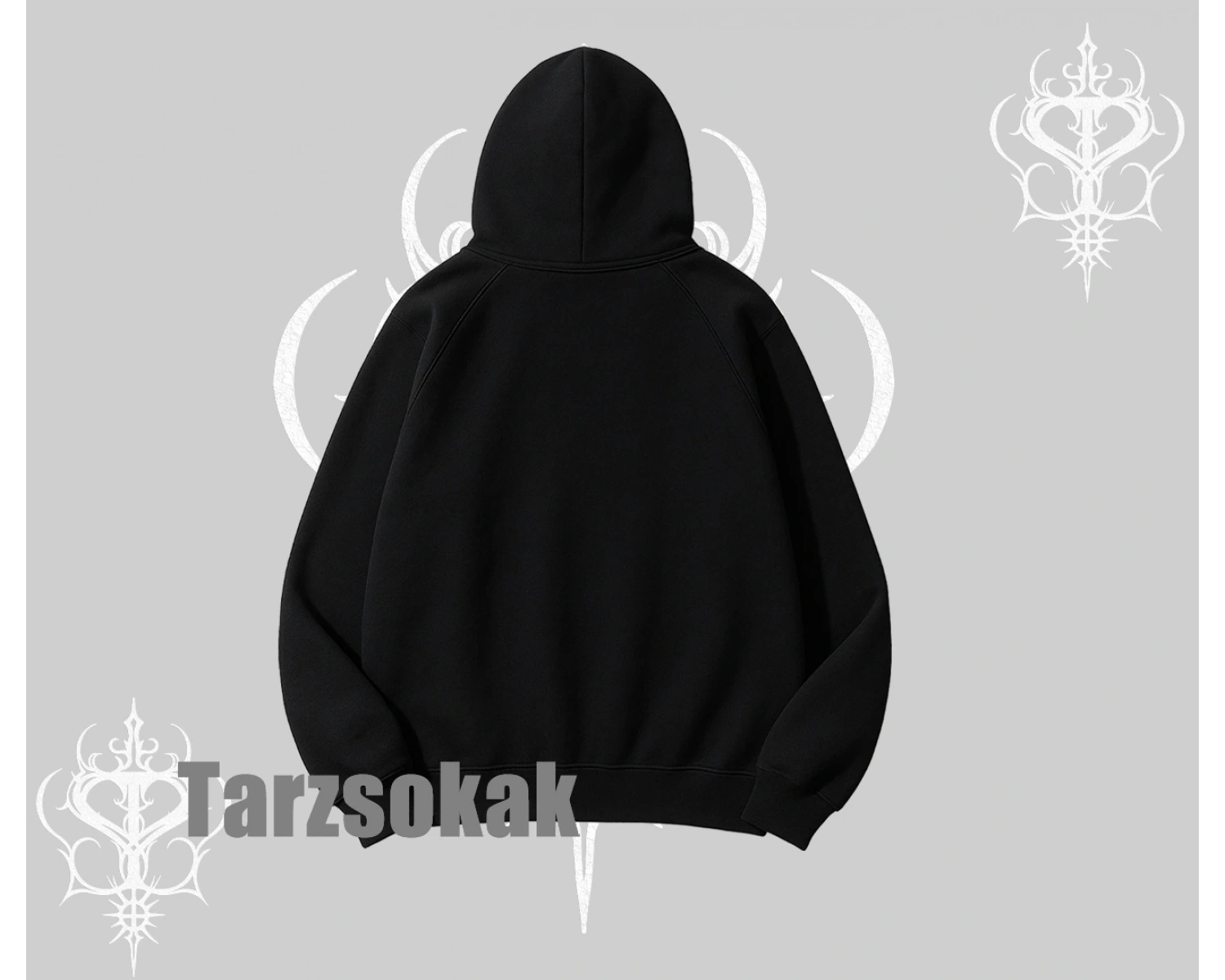 Kapşonlu Sweatshirt Burning Skull Rebel Street Anthem