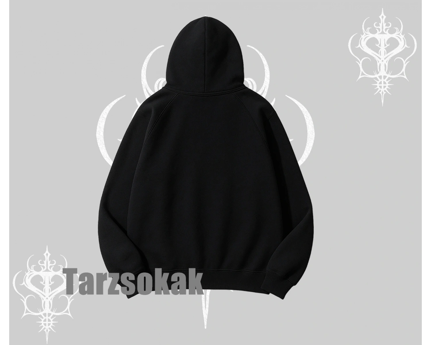 Kapşonlu Sweatshirt Hard Rock Winged Guitar Rebellion