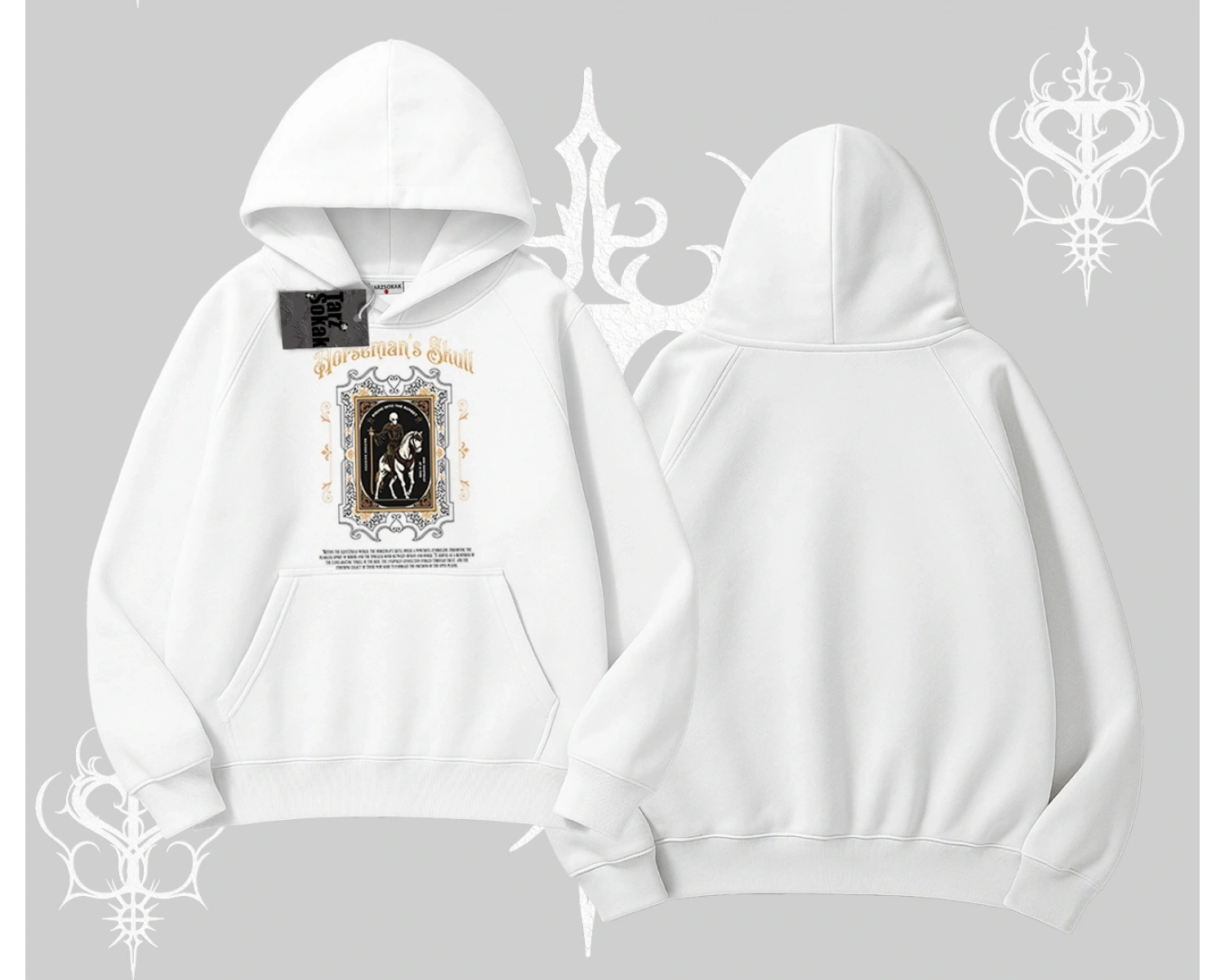 Kapşonlu Sweatshirt Horseman’s Skull Dark Relic Street Legacy