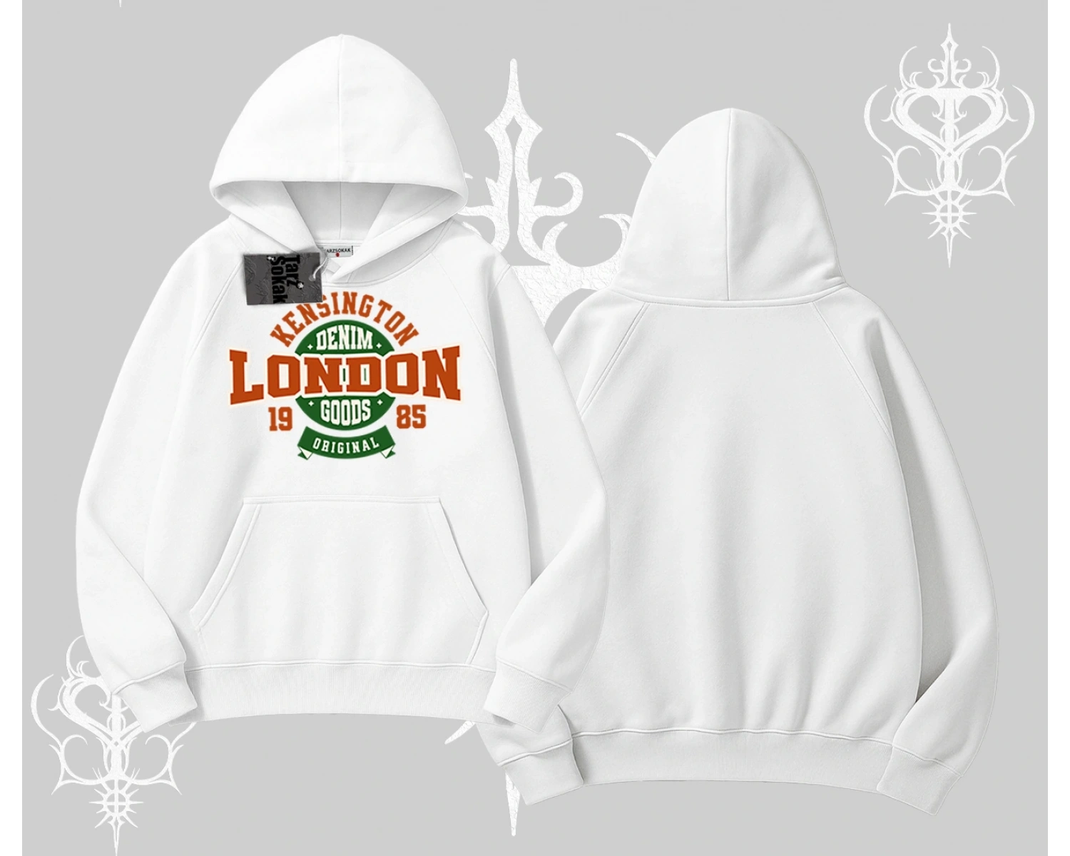 Kapşonlu Sweatshirt London Denim 1985