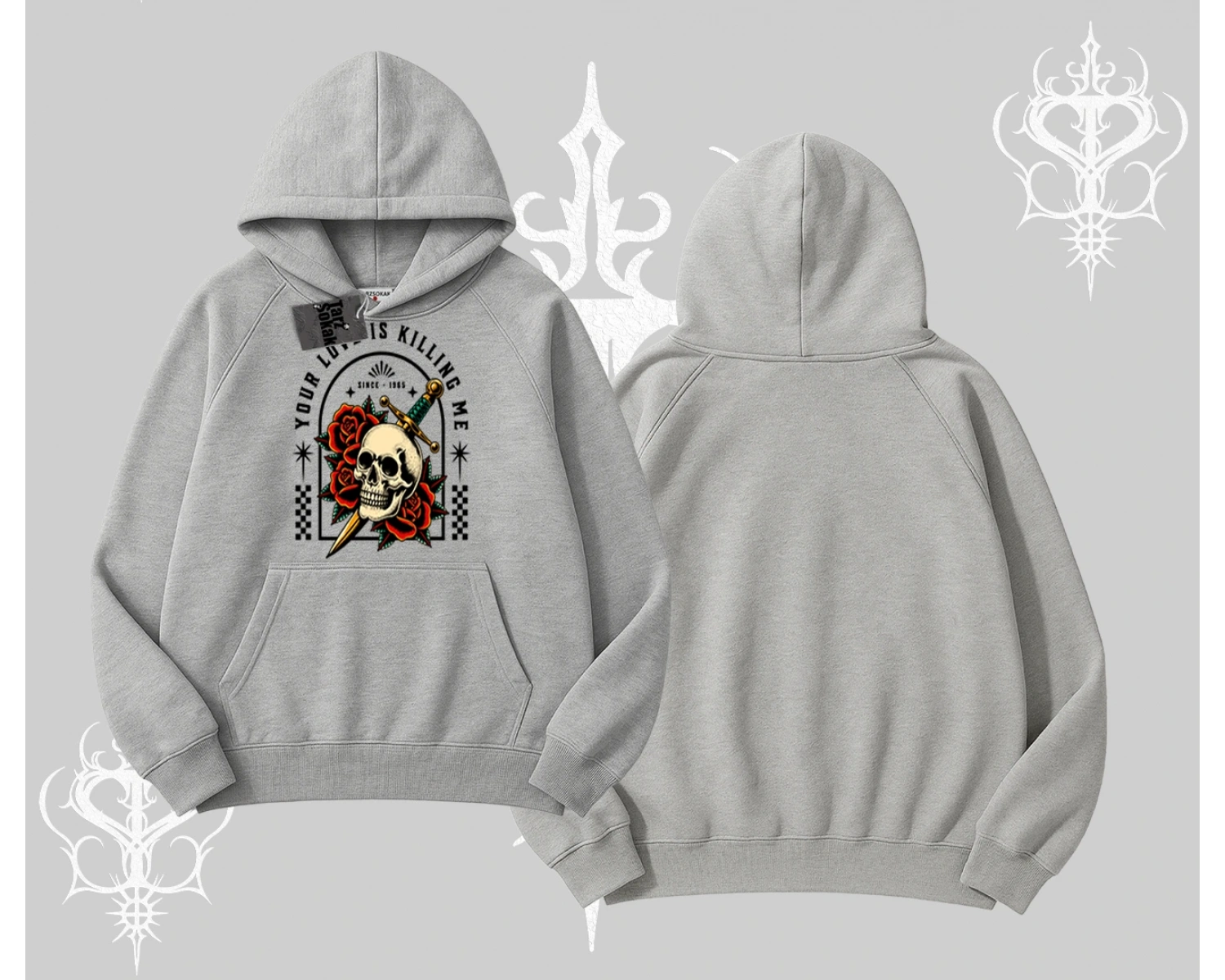 Kapşonlu Sweatshirt Your Love Is Killing Me Dead Romance