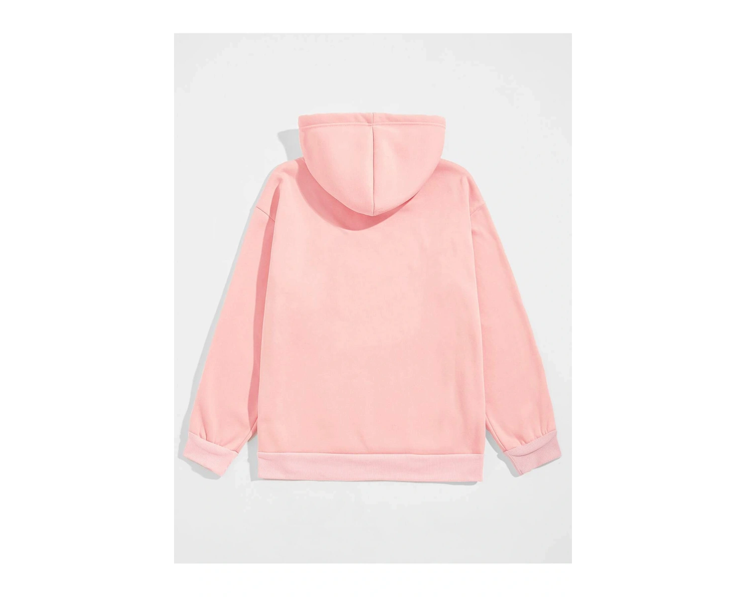 Kapüşonlu Sweatshirt Manfinity Hypemode Men Flower And Letter Graphic Pembe