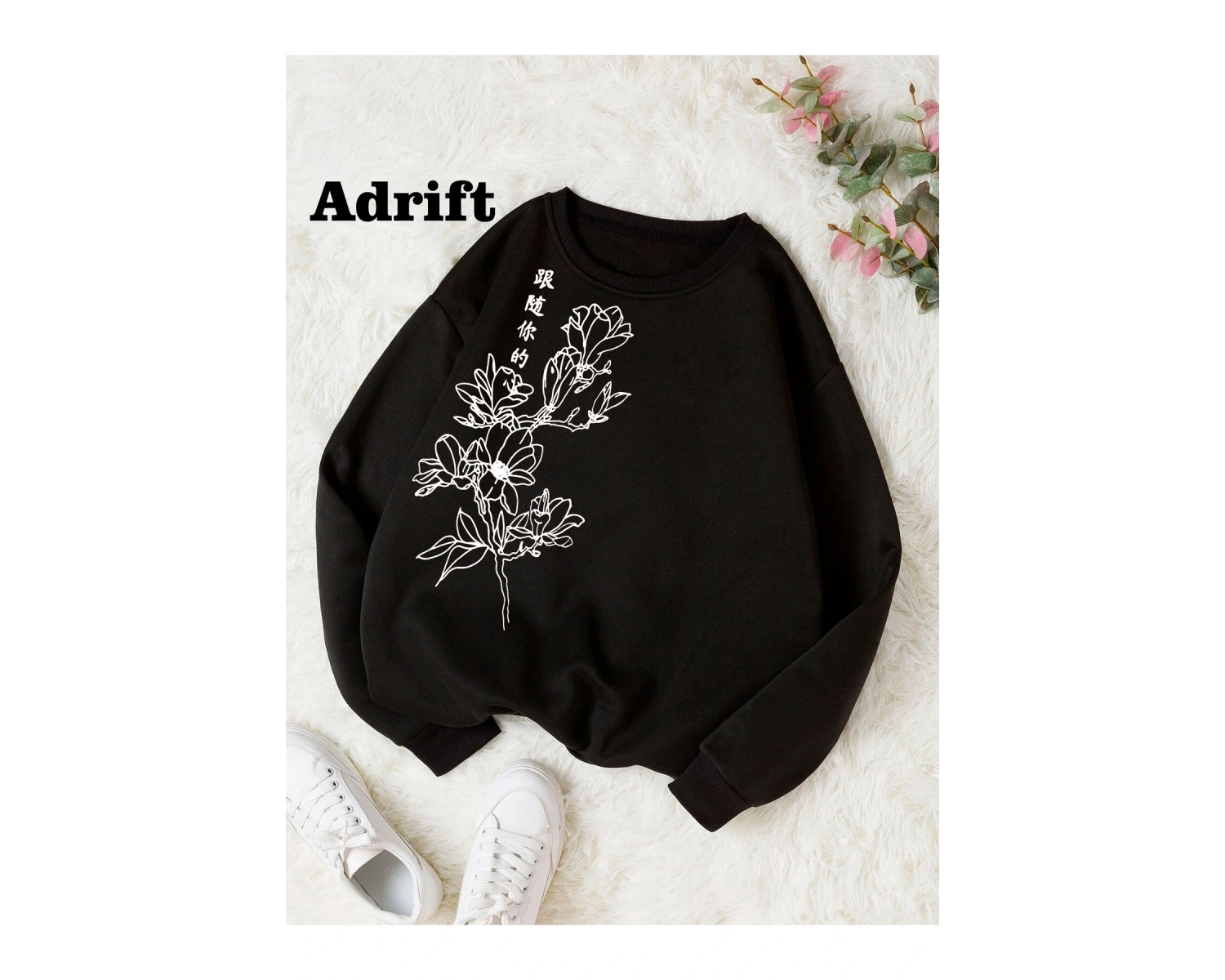 Karahindiba Köstebek Sokak Trend Tasarım Harajuku/Gotik Beyaz