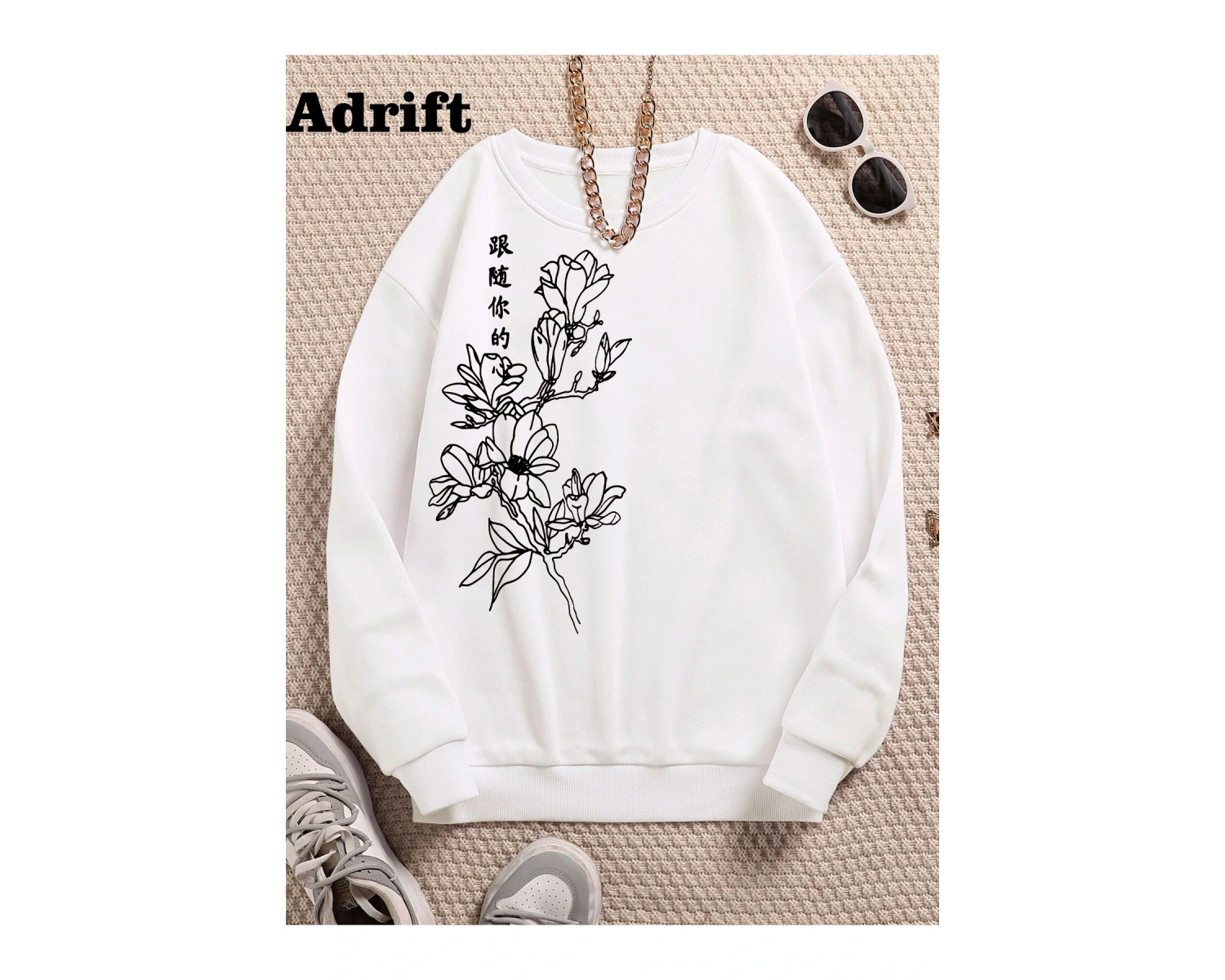 Karahindiba Köstebek Sokak Trend Tasarım Harajuku/Gotik Beyaz