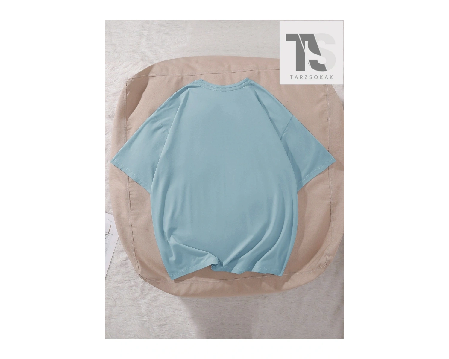 Karikatür Grafik Düşük Omuz Büyük Boy Tişört