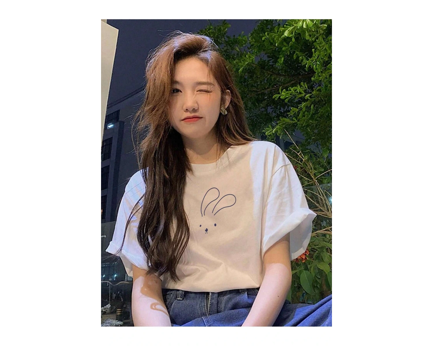 Karikatür ve Grafik tasarım Oversize T-shirt Cartoon/Letter serisi kod187