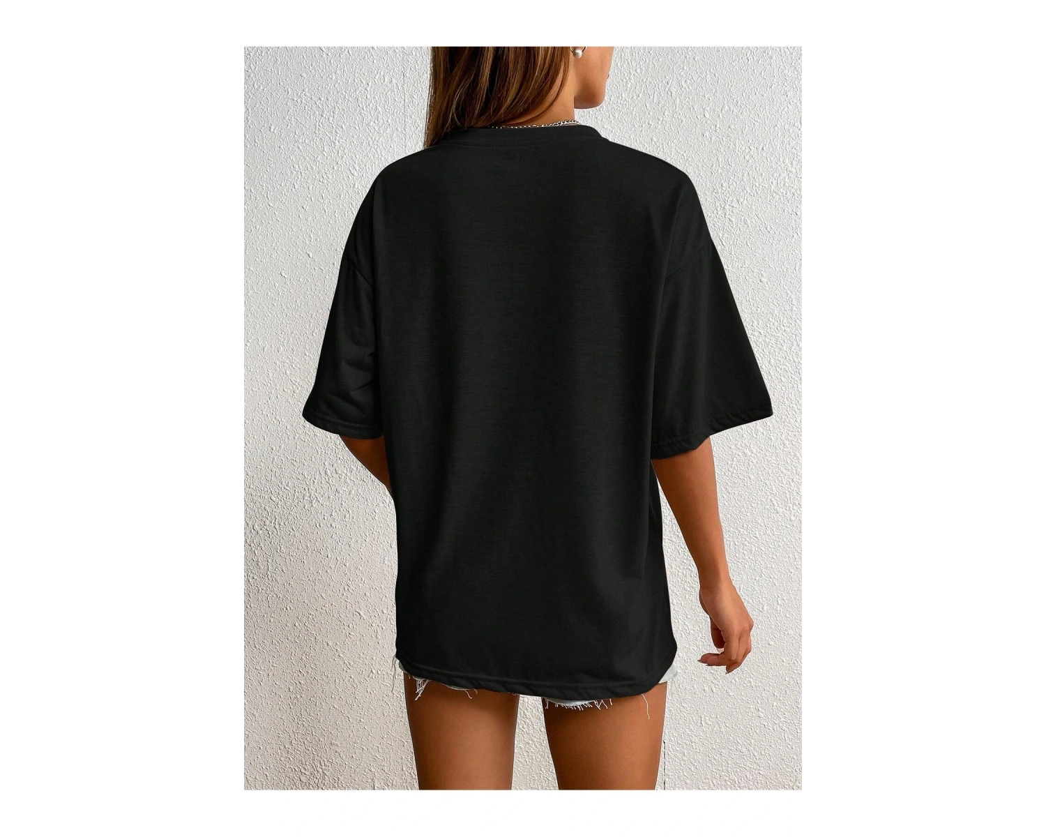 Karikatür ve Grafik tasarım Oversize T-shirt Cartoon/Letter serisi kod191