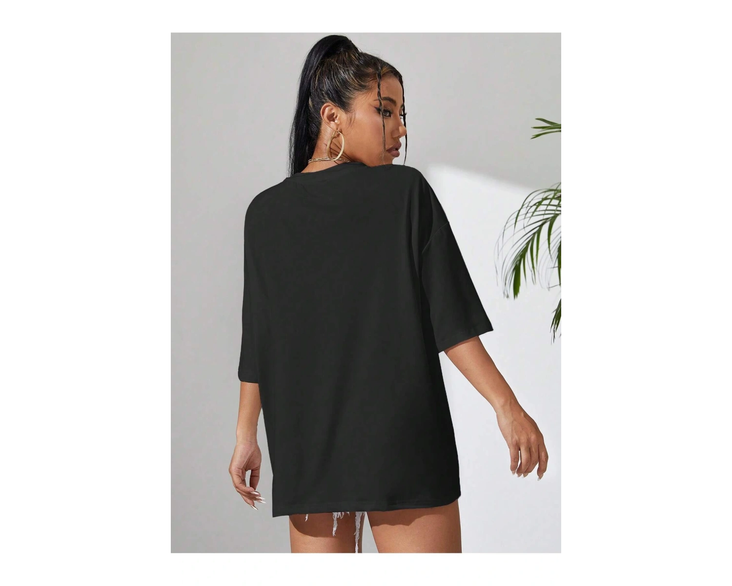 Karikatür ve Grafik tasarım Oversize T-shirt Cartoon/Letter serisi kod20