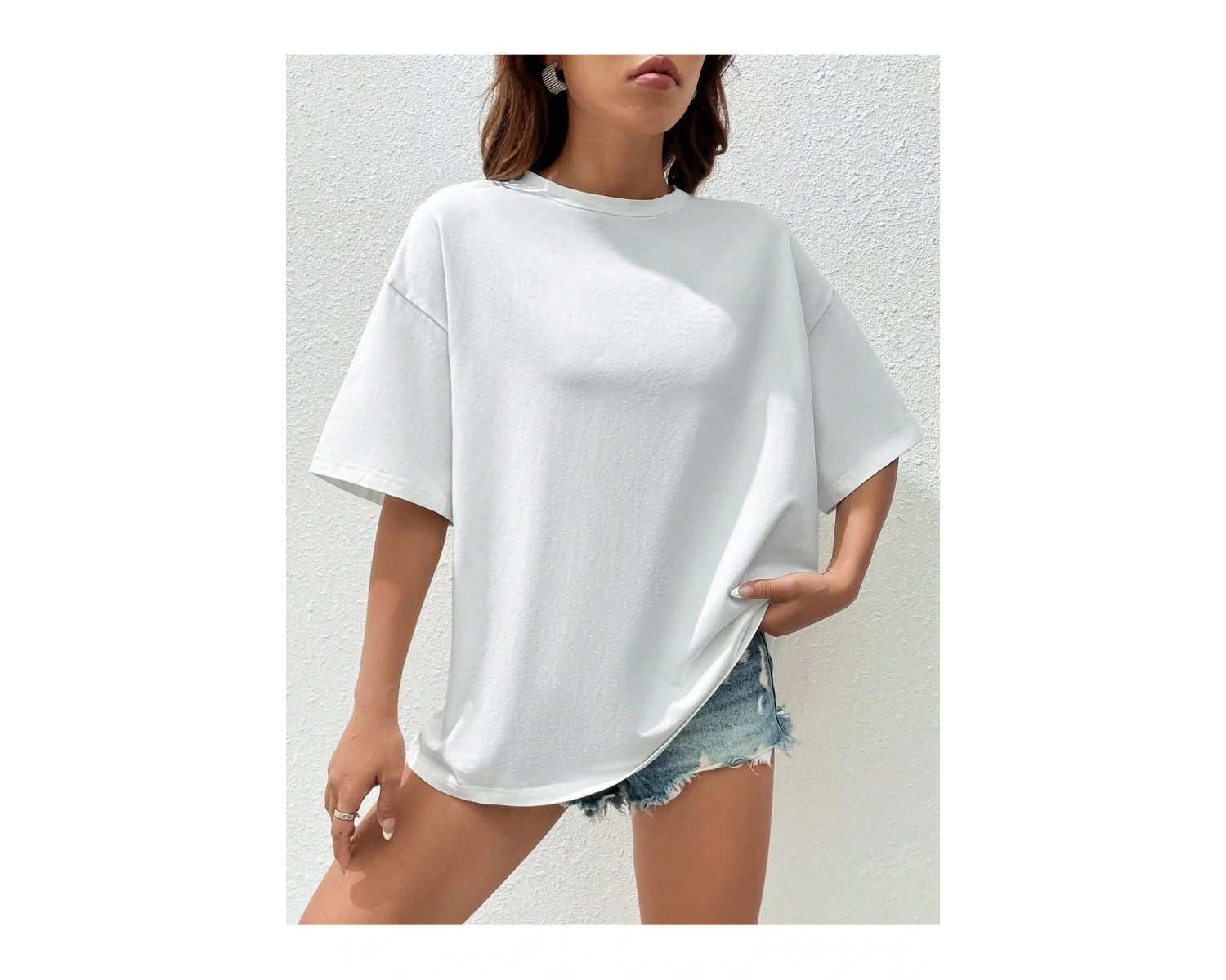 Karikatür ve Grafik tasarım Oversize T-shirt Cartoon/Letter serisi kod308