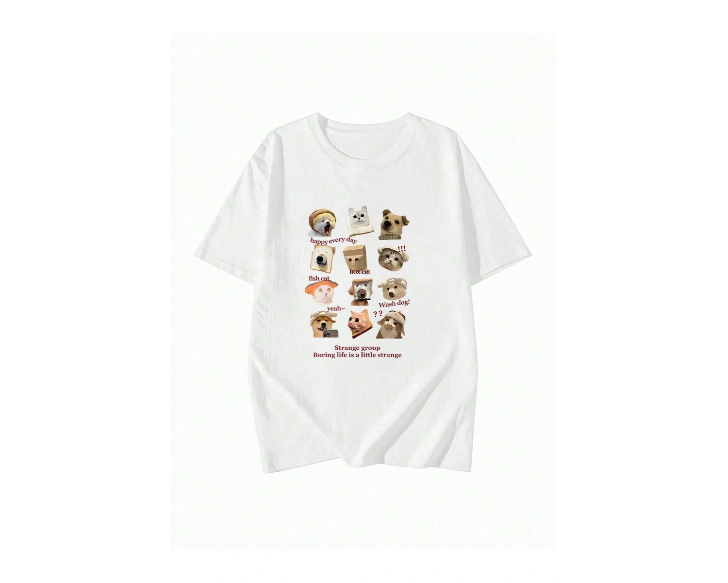 Karikatür ve Grafik tasarım Oversize T-shirt Cartoon/Letter serisi kod367