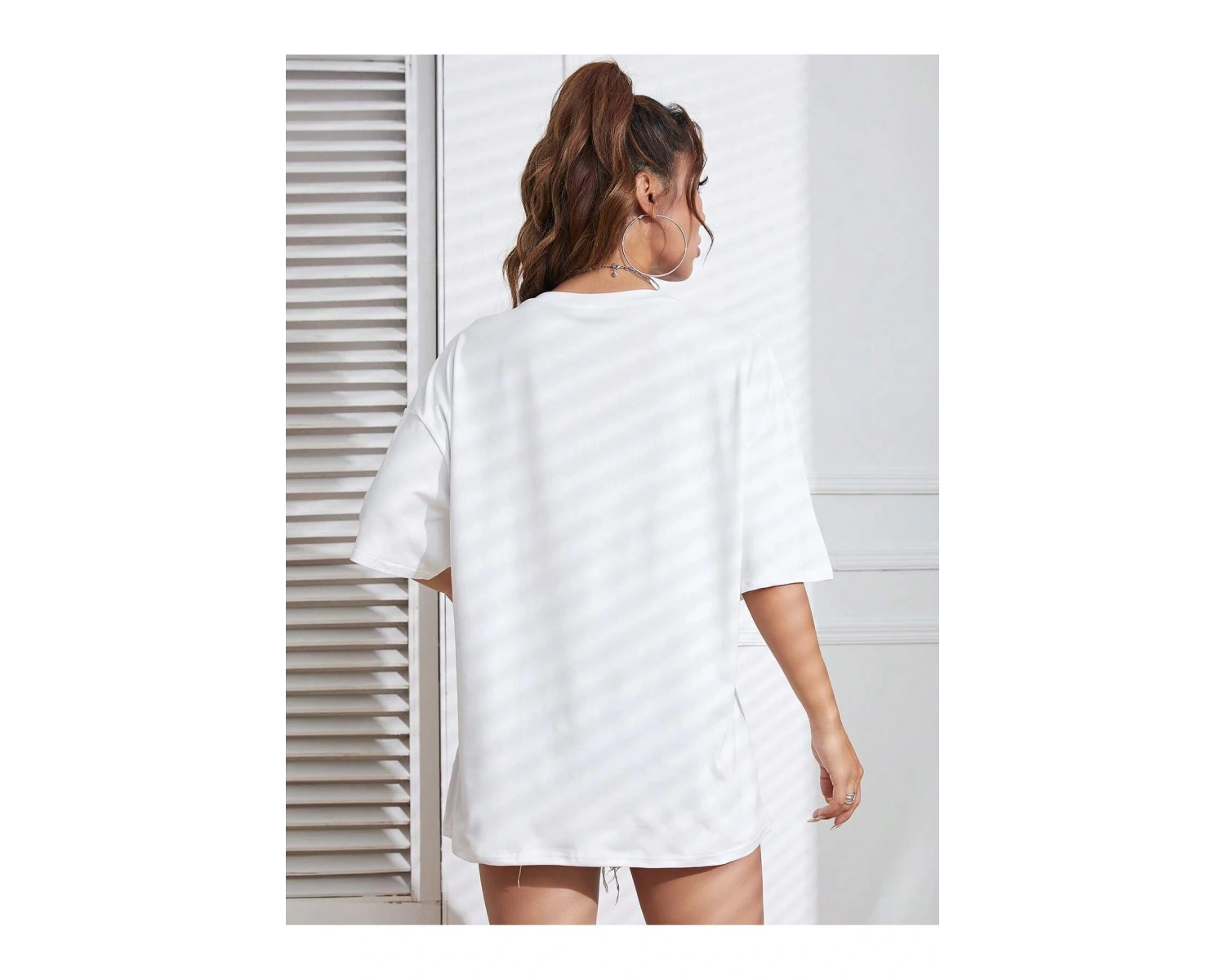 Karikatür ve Grafik tasarım Oversize T-shirt Cartoon/Letter serisi kod819