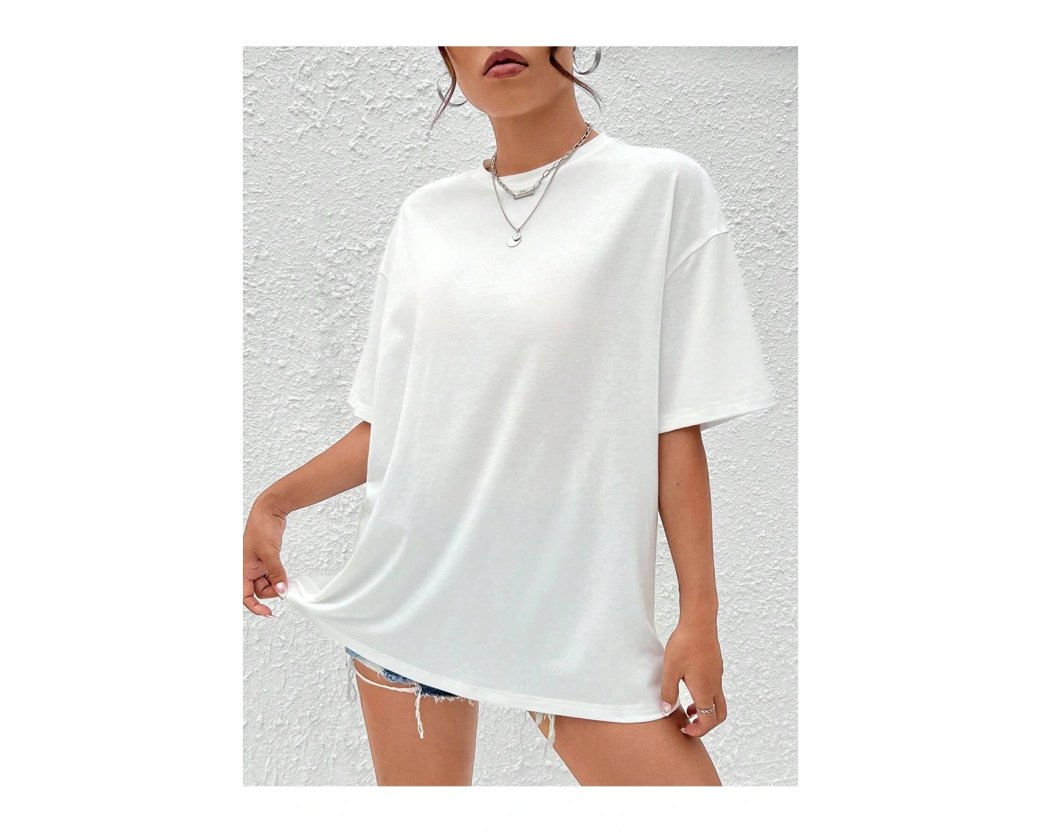 Karikatür ve Grafik tasarım Oversize T-shirt Cartoon/Letter serisi kod859