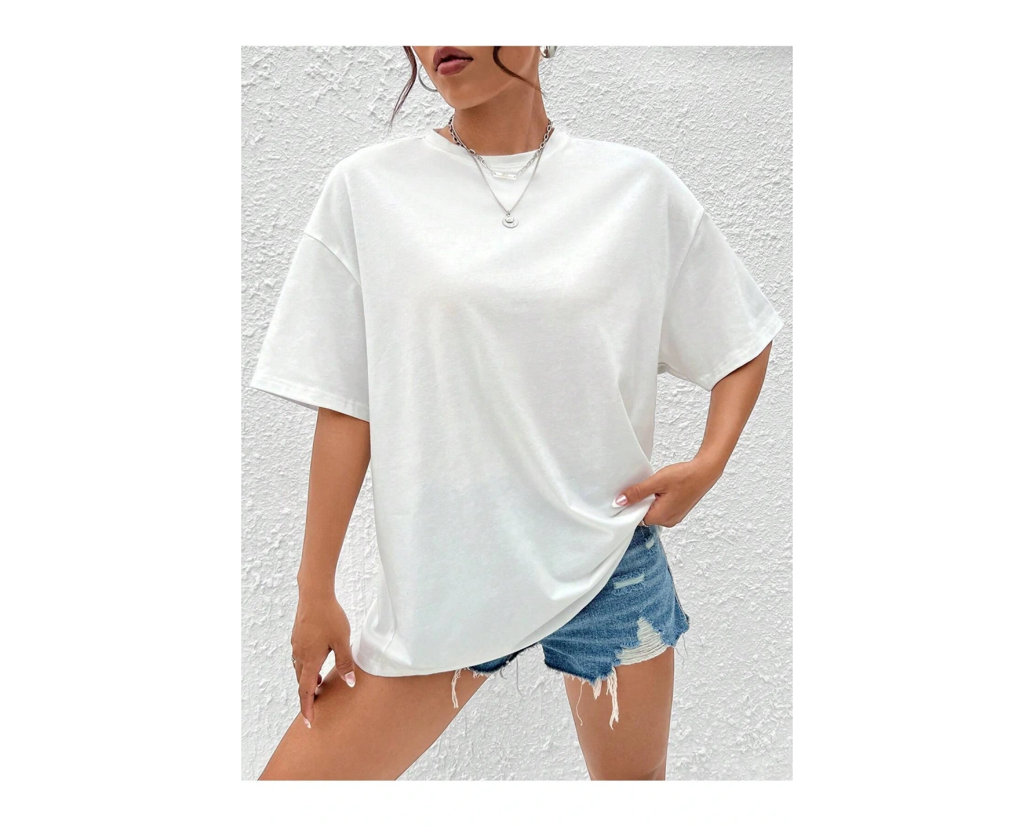 Karikatür ve Grafik tasarım Oversize T-shirt Cartoon/Letter serisi kod859