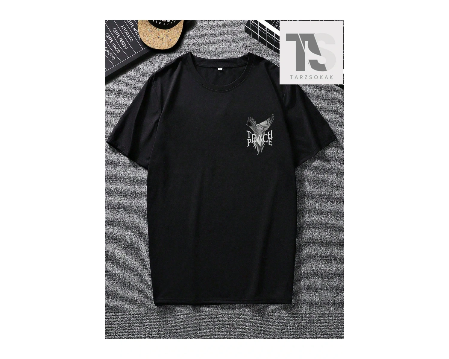 Kartal Desenli Erkek Tişört