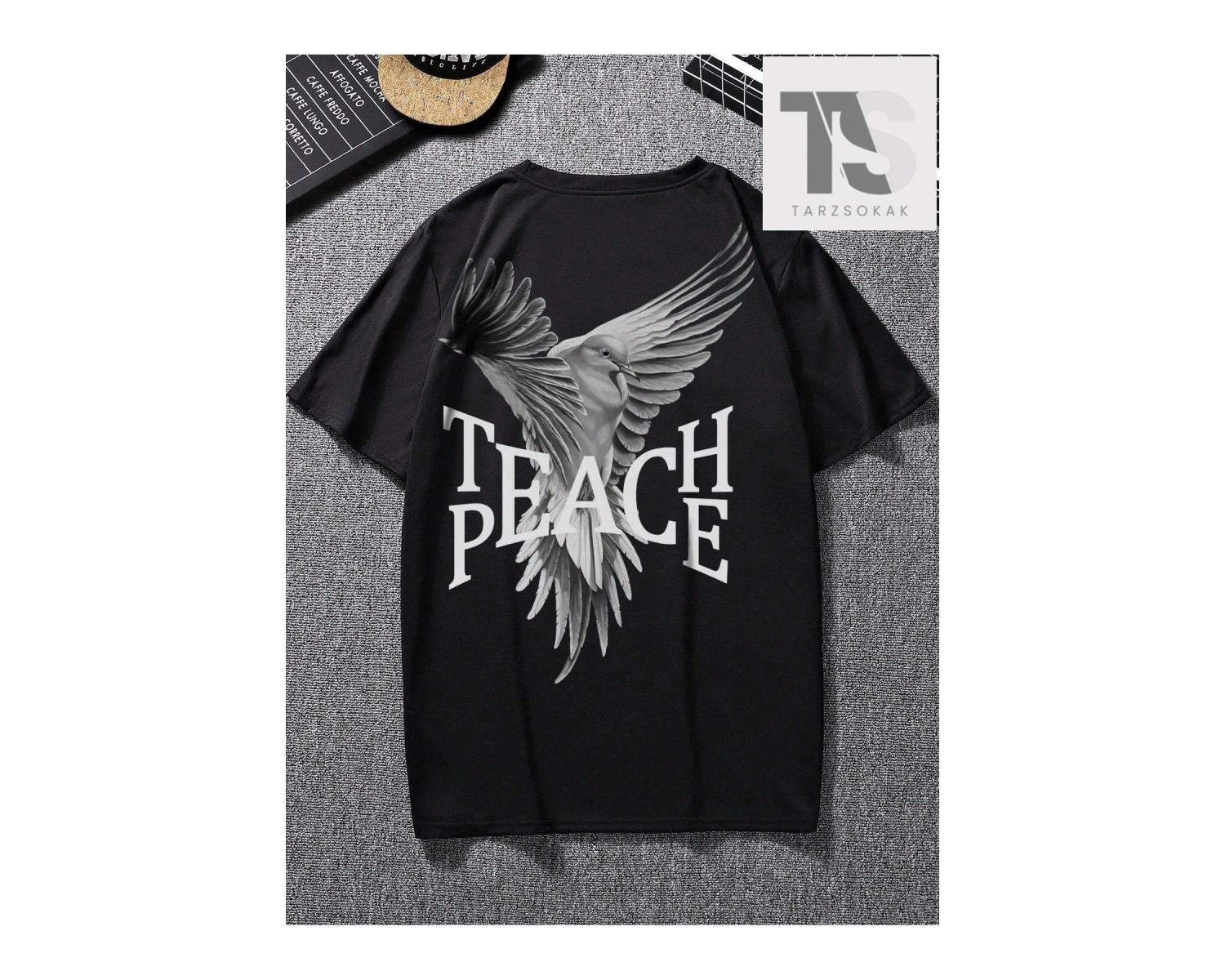 Kartal Desenli Erkek Tişört