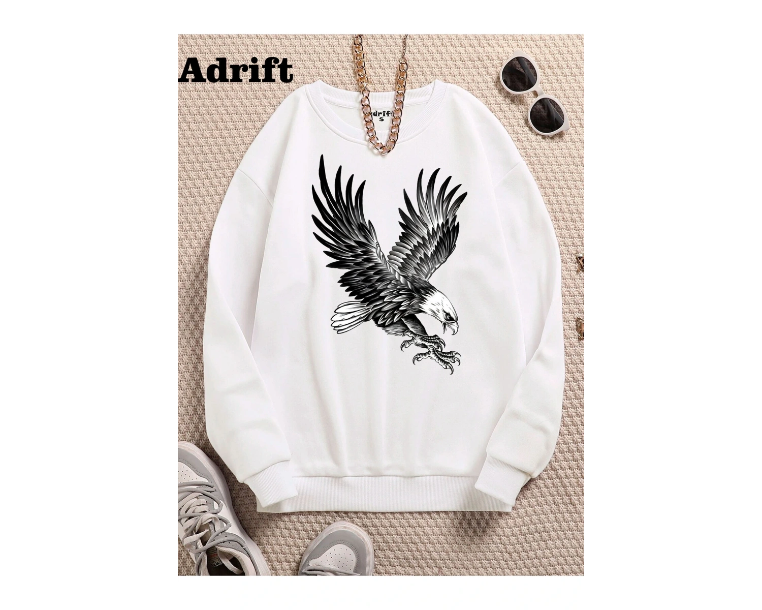 Kartal Köstebek Sokak Trend Tasarım Harajuku/Gotik Beyaz