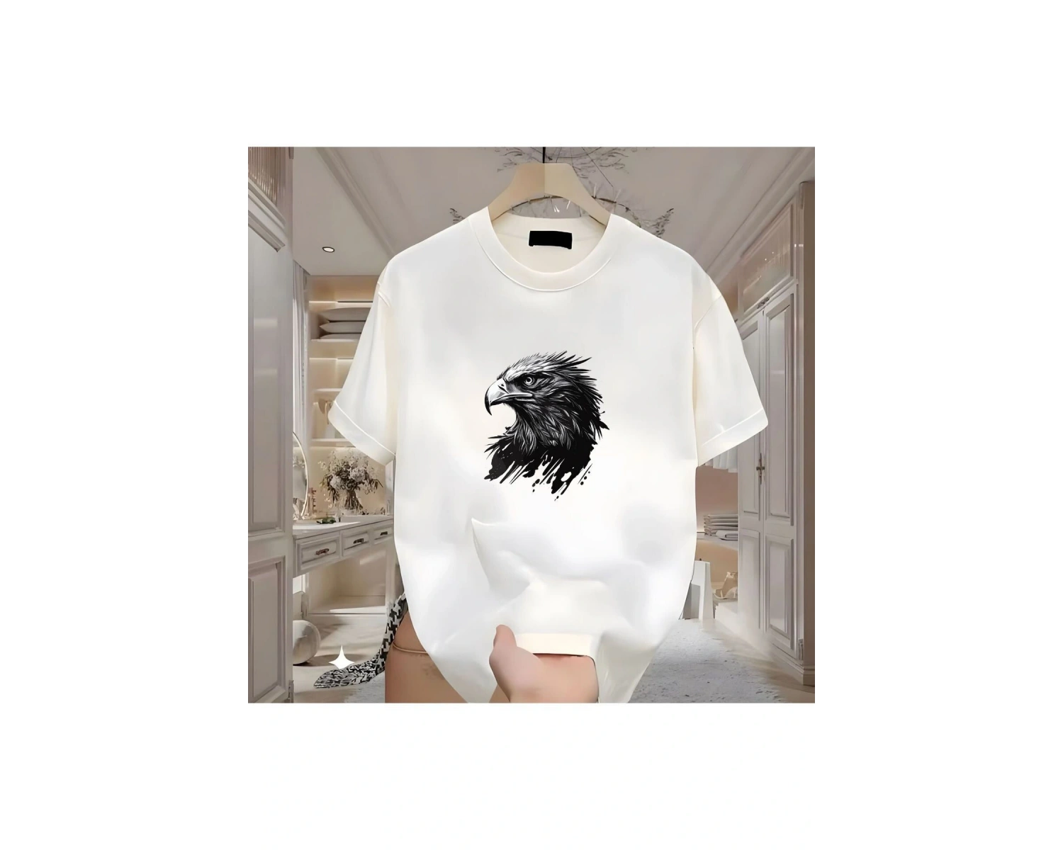 Kartalx Baskılı Beyaz Erkek