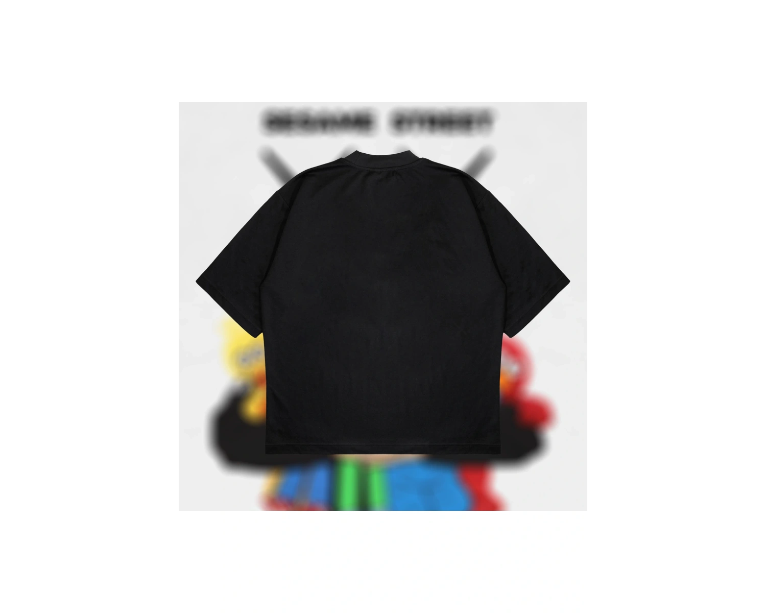Kaws X Sesame Street Boxy Fit Oversize Unisex Tshirt – Baskılı Tişört |