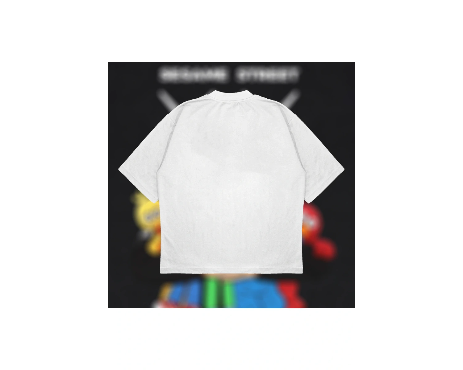 Kaws X Sesame Street Boxy Fit Oversize Unisex Tshirt – Baskılı Tişört |