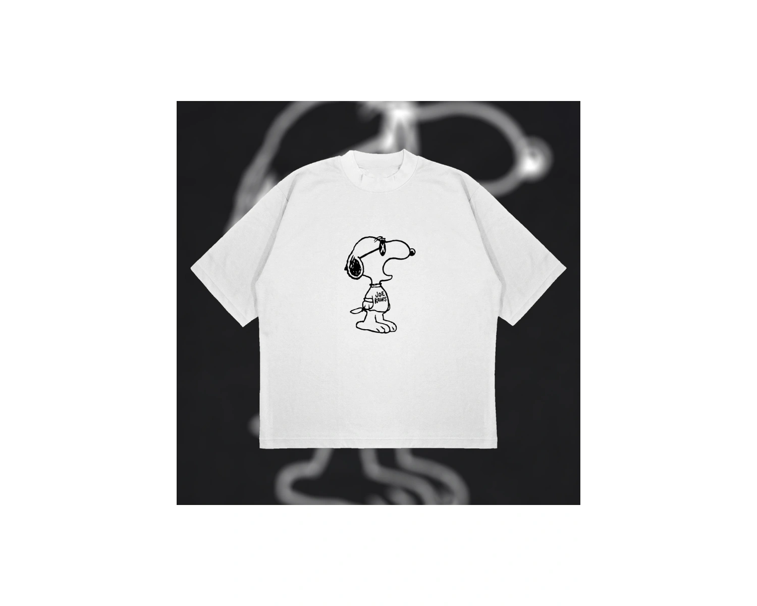 Kaws X Snoopy Unisex Pamuklu Nefes Alan Kalın Kumaşlı