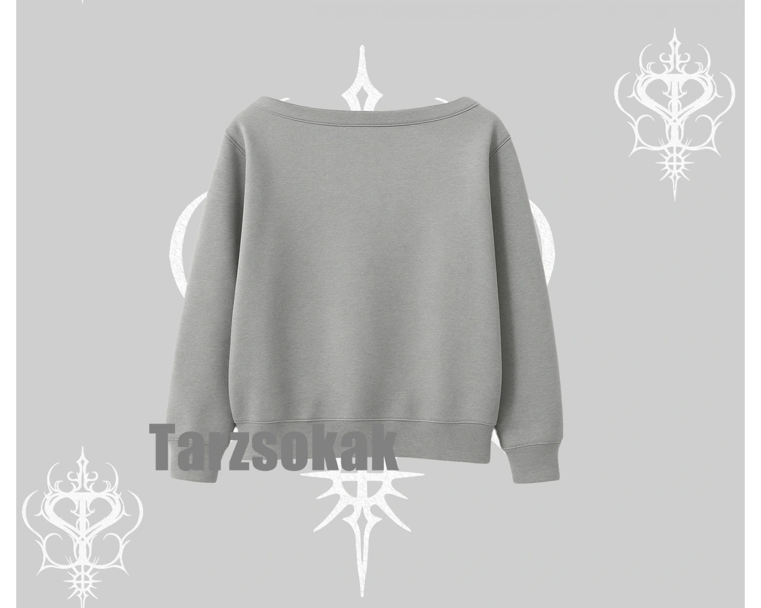 Kayık Yaka Sweatshirt Born to Rock Eternal Flame Legacy