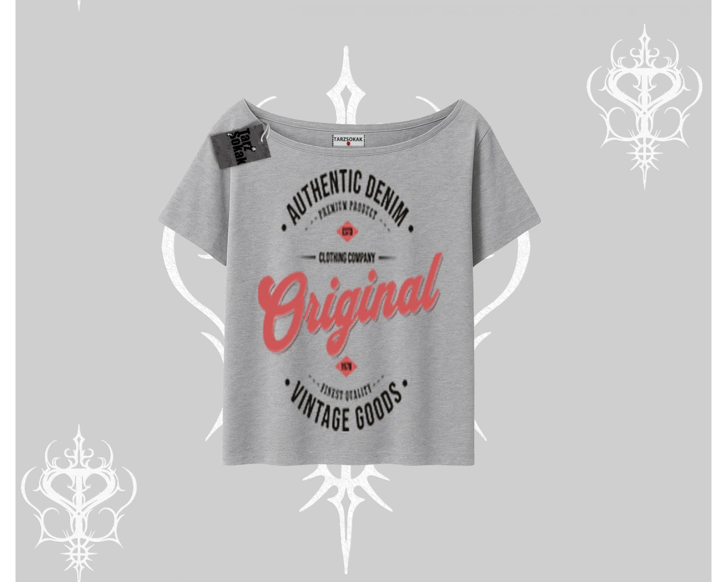 Kayık Yaka Tshirt Authentic Denim Original