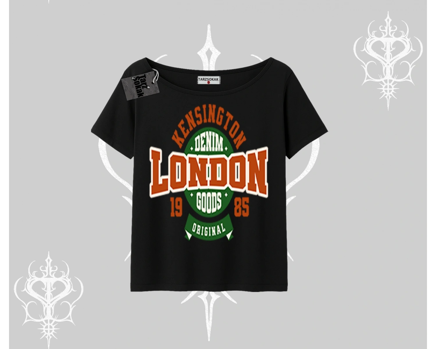 Kayık Yaka Tshirt London Denim 1985