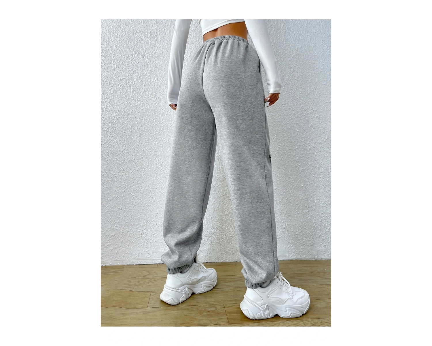 Kelebek Desenli Beli Lastikli Eşofman Altı