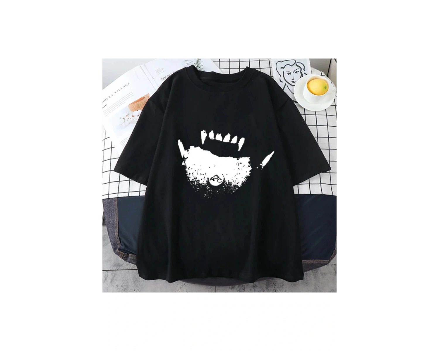 Ken Carson AGC gerçek nefret genç X Vamp T Shirt büyük bir kaos afyon Merch T-shirt erkekler