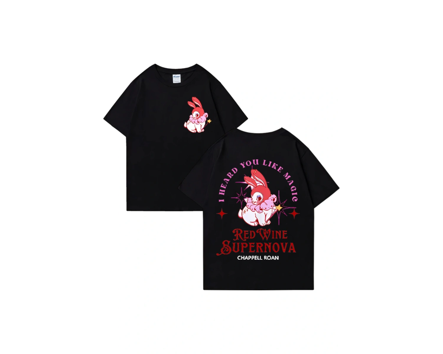 Kırmızı şarap süpernova T Shirt Chappell Roan erkekler kadınlar Harajuku kısa kollu orta batı