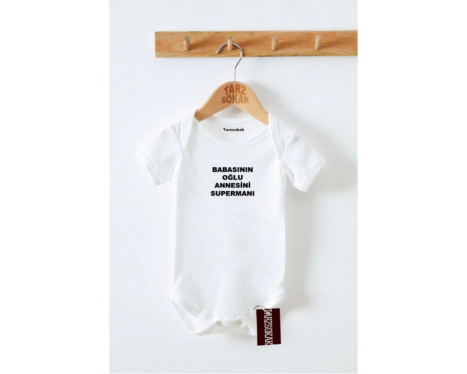 Kısa Kol Body BABASININ OĞLU ANNESİNİN SUPERMENI KODZıbın14