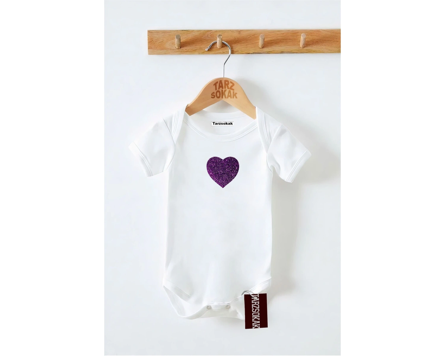 Kısa Kol Body Kalp Desenli KODZıbın2