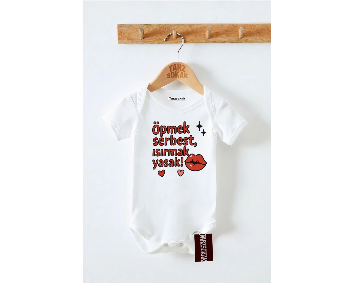 Kısa Kol Body ÖPMEK SERBEST ISIRMAK YASAK KODZıbın37