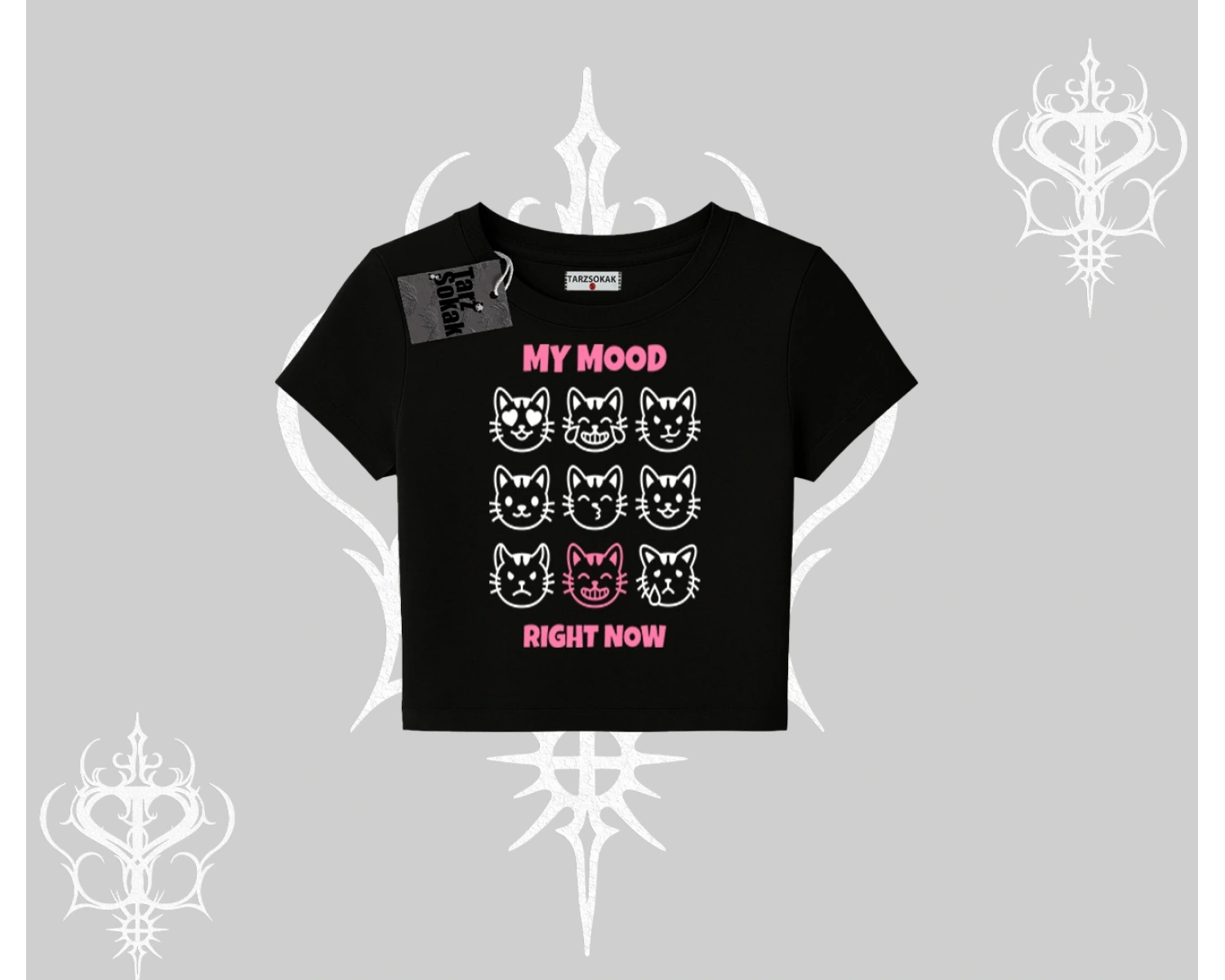 Kitti Sweet Mini Logo Baskılı Biskilet Sweatshirt