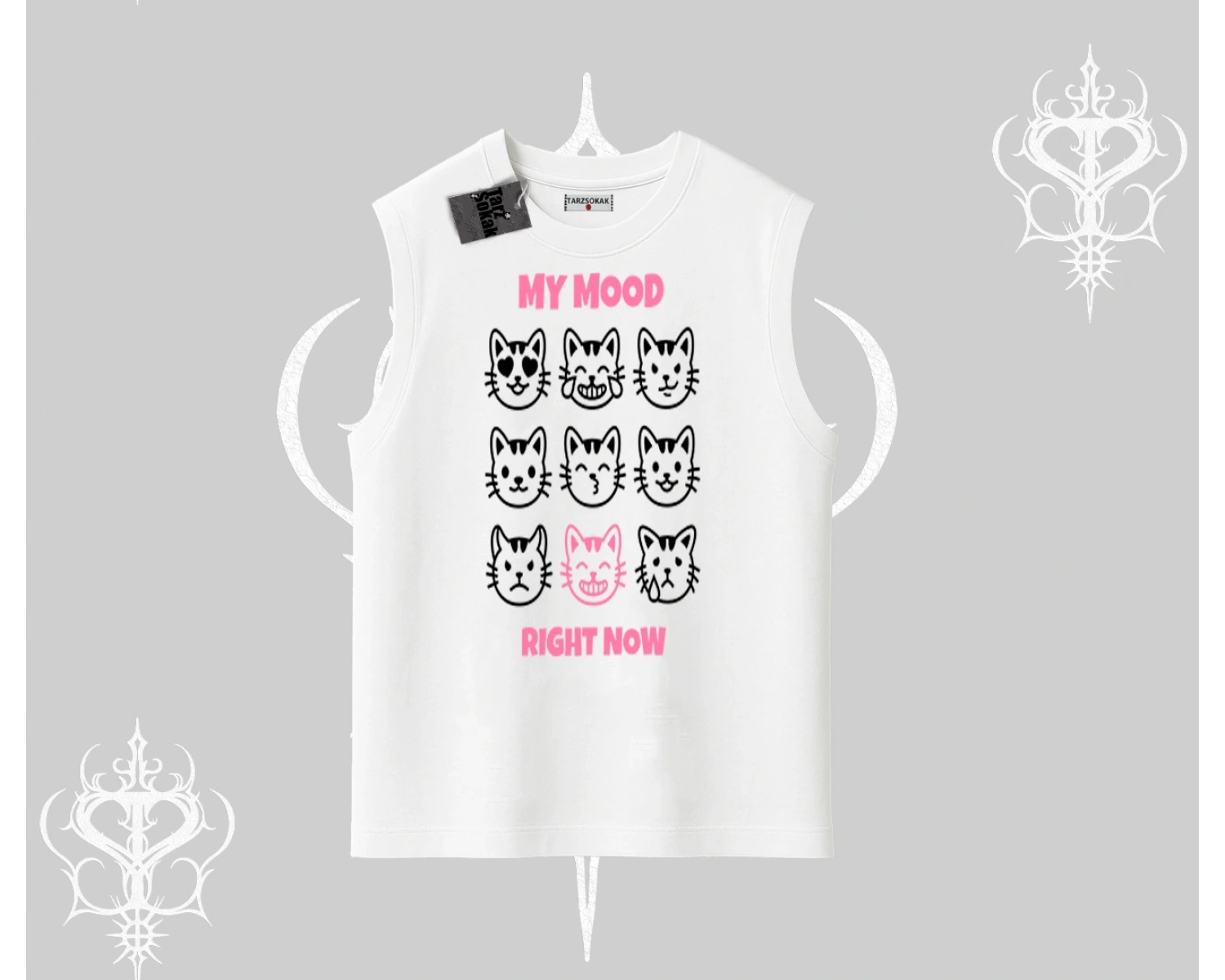 Kitti Sweet Mini Logo Baskılı Biskilet Sweatshirt
