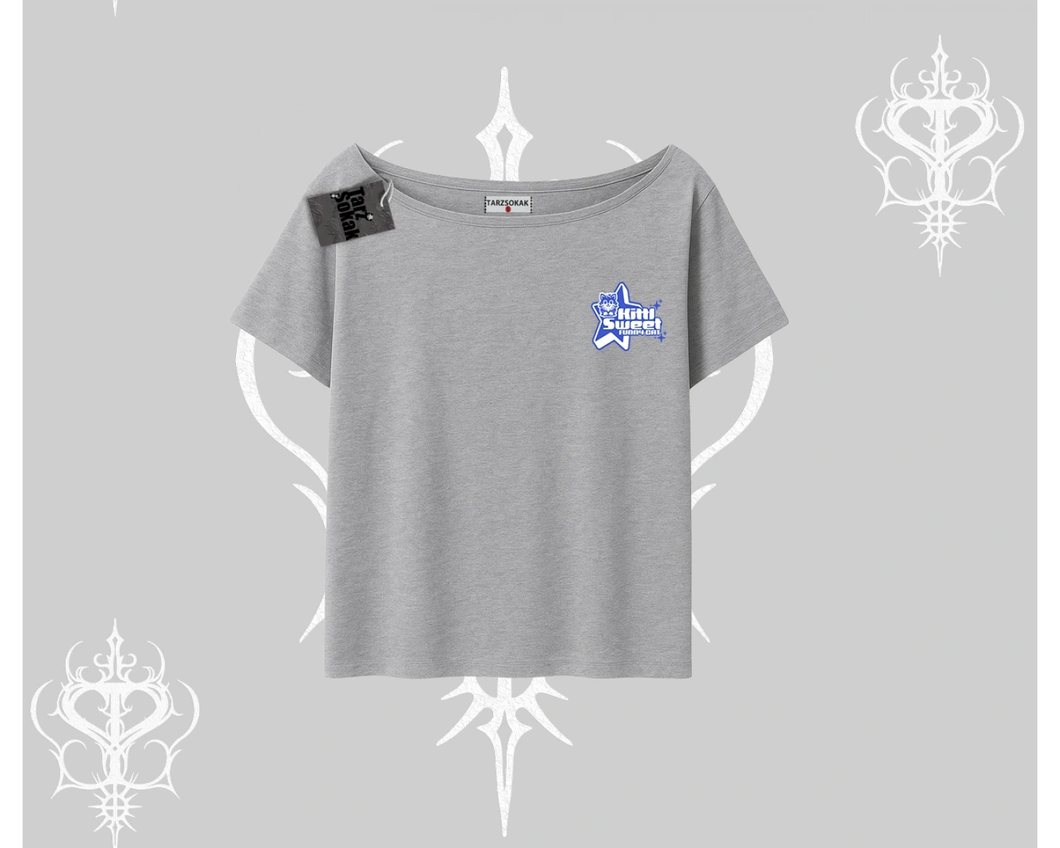 Kitti Sweet Mini Logo Baskılı Kolsuz Tshirt