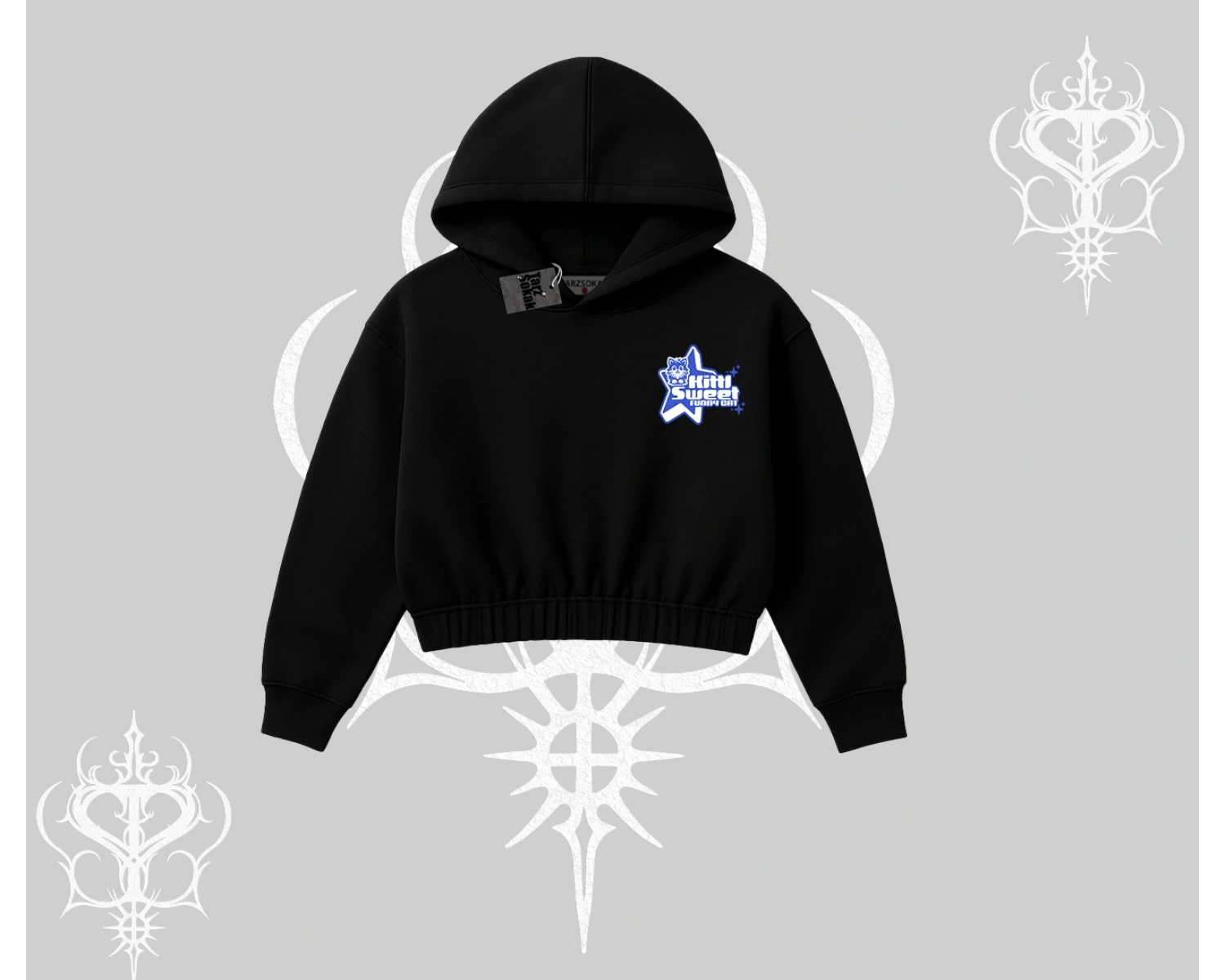 Kitti Sweet Mini Logo Baskılı Oversize Tshirt