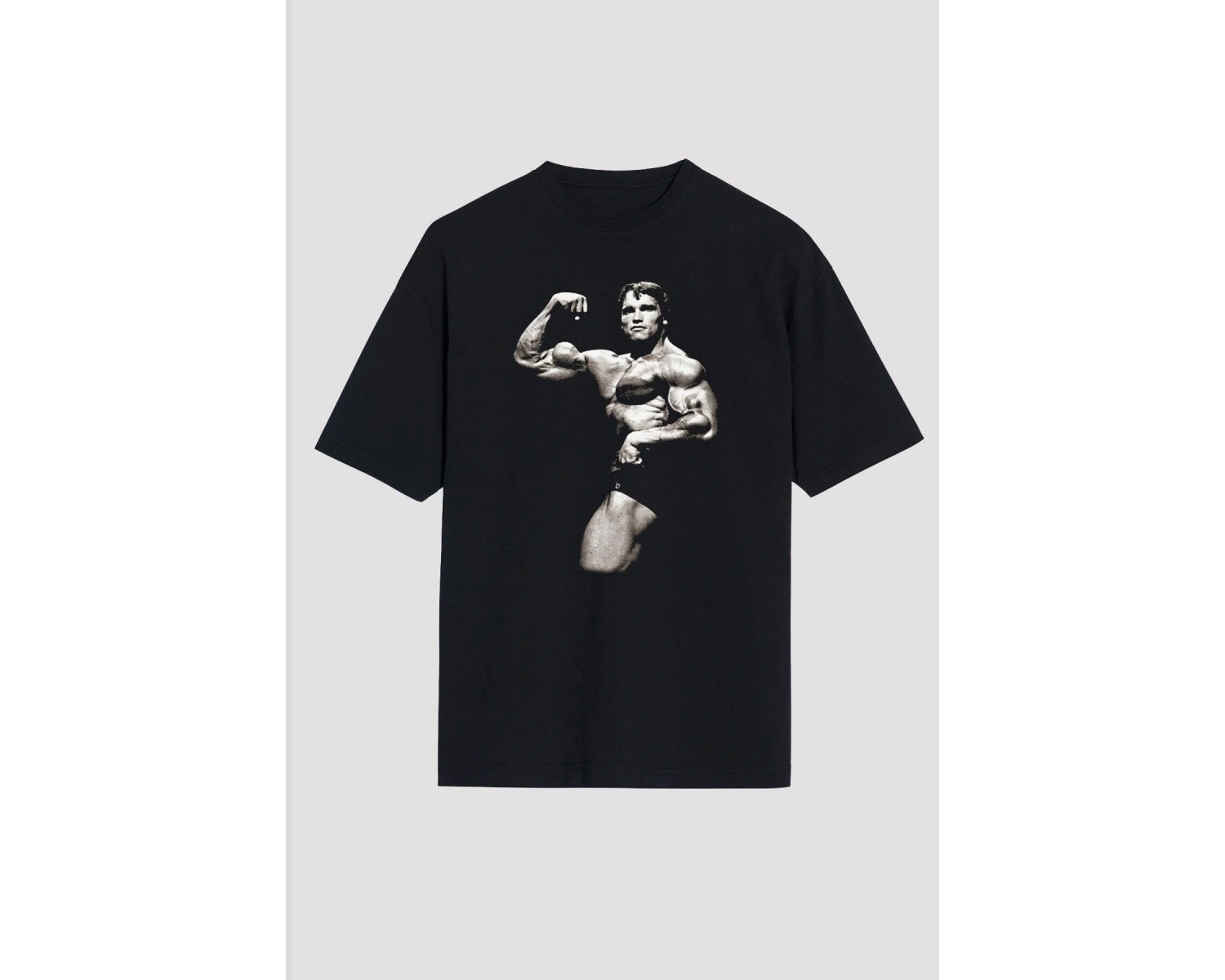 Ko Buta Arnold Schwarzenegger Siyah Unisex Oversize Tişört T-shirt Os5908
