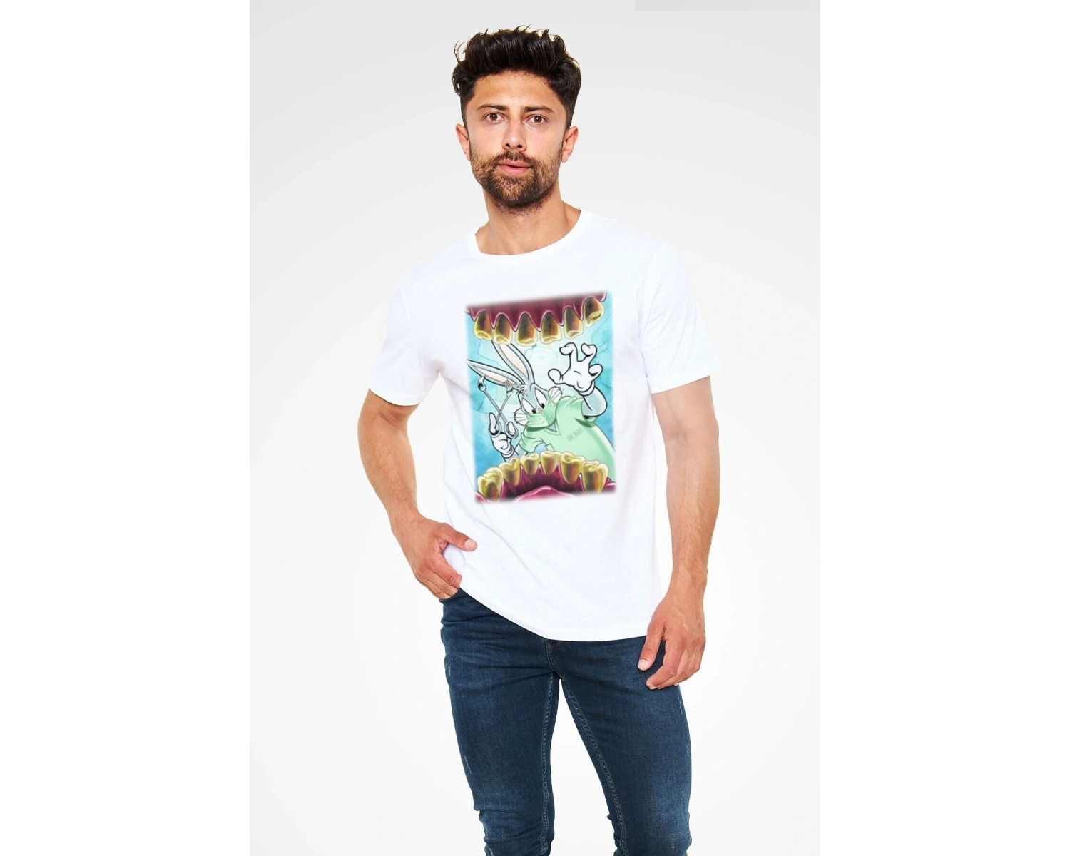 Ko Buta Diş Hekimi Beyaz Unisex Tişört T-shirt T9320