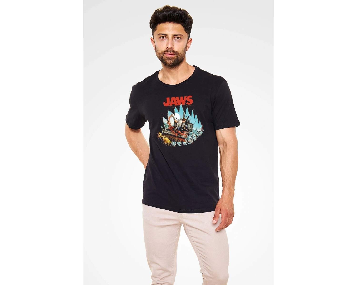 Ko Buta Jaws Siyah Unisex T-shirt T8173