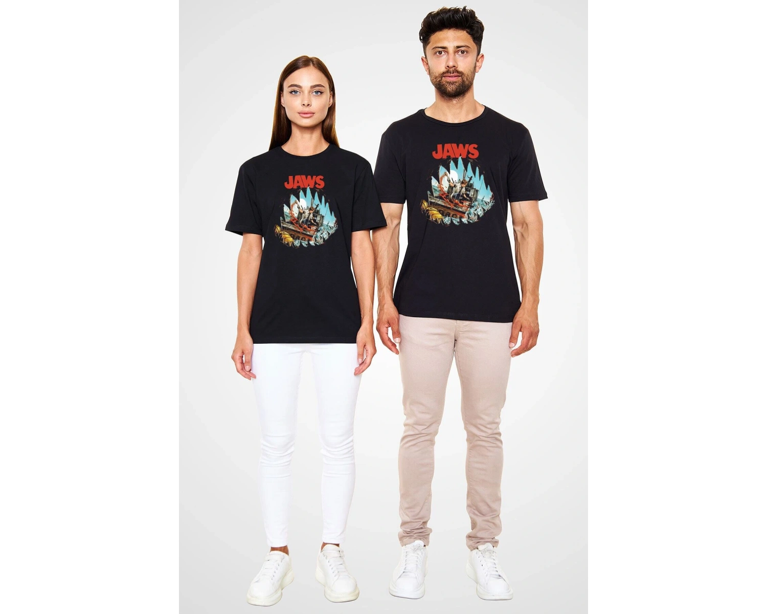 Ko Buta Jaws Siyah Unisex T-shirt T8173