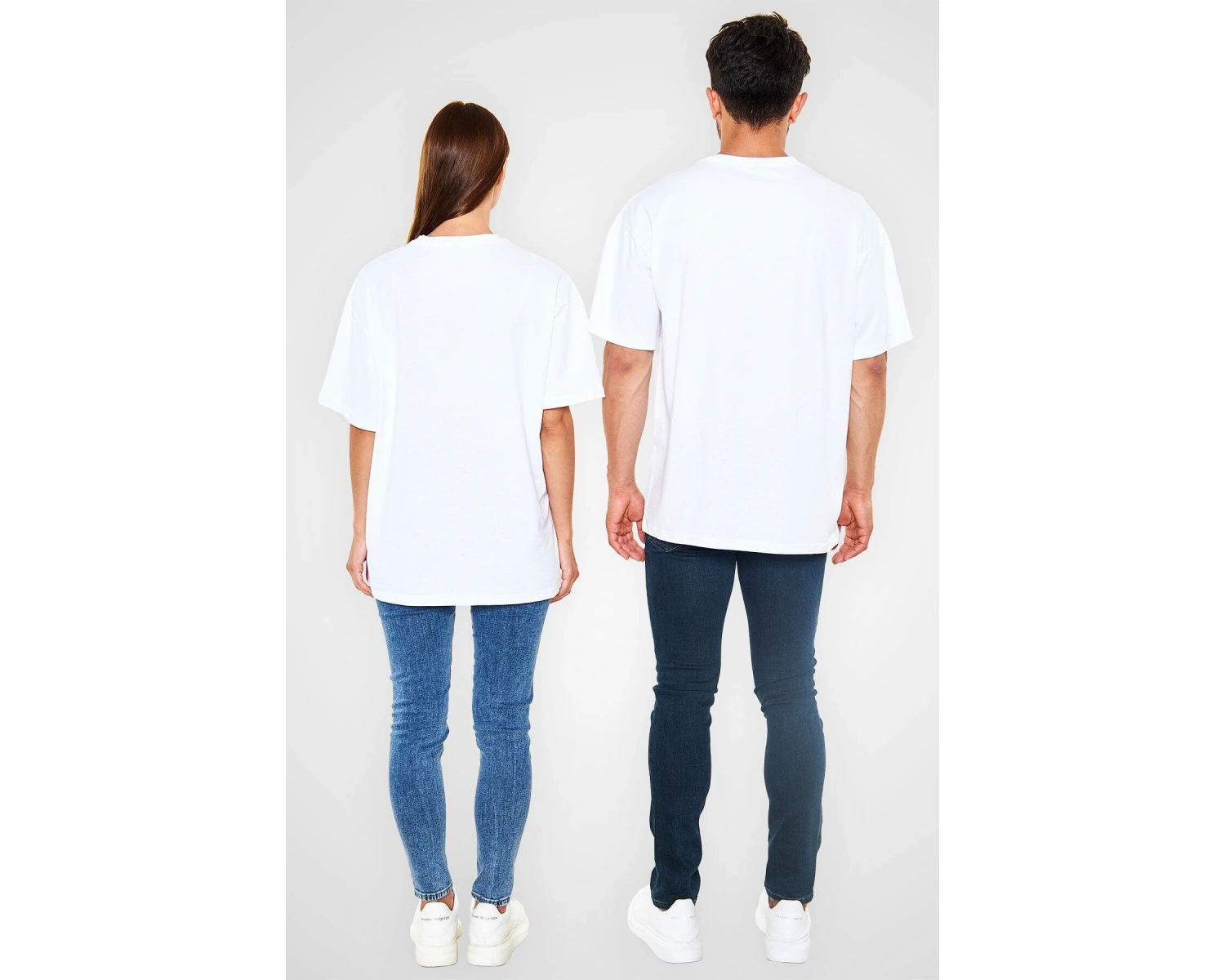 Ko Buta Kick Boks Beyaz Unisex Oversize Tişört T-shirt Os7894