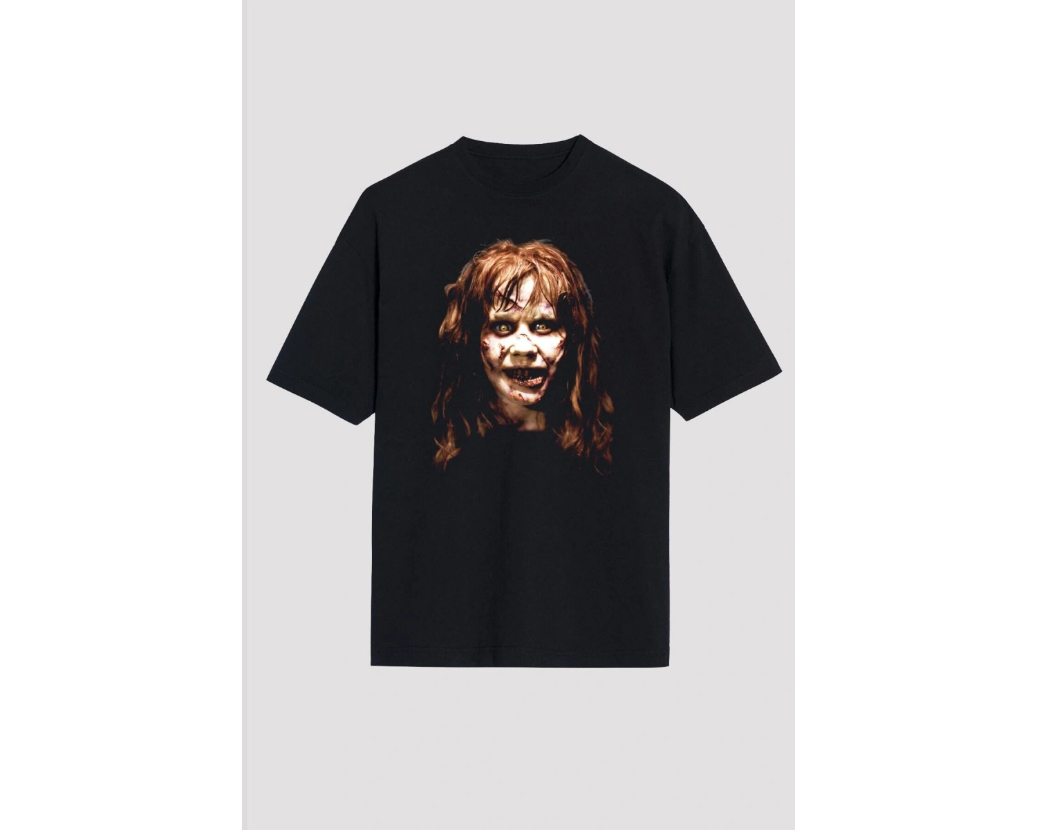 Ko Buta The Exorcist Siyah Unisex Oversize Tişört Os13198